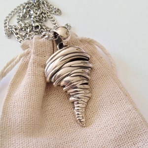 2 inches Oxidized Silver 925 Tornado Pendant | Silver 925 Tornado Pendant | Women Oxidized Silver Hurricane Pendant | Silver Tornado Pendant