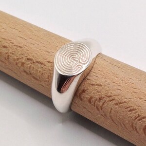 Gold Maze Ring | Sterling Silver Maze Ring | Men Labyrinth Ring | Women ...