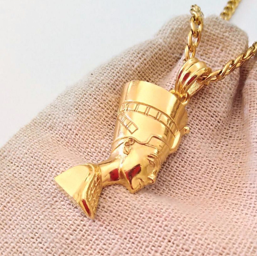 Gold Nefertiti Pendant, Sterling Silver Nefertiti Necklace, Women's Egyptian Jewelry, Gold Egyptian Pendant, Women Rose Gold Queen Necklace - Etsy Gold Nefertiti Pendant, Sterling Silver Nefertiti Necklace, Women's Egyptian Jewelry, Gold Egyptian Pendant, Women Rose Gold Queen Necklace - Etsy