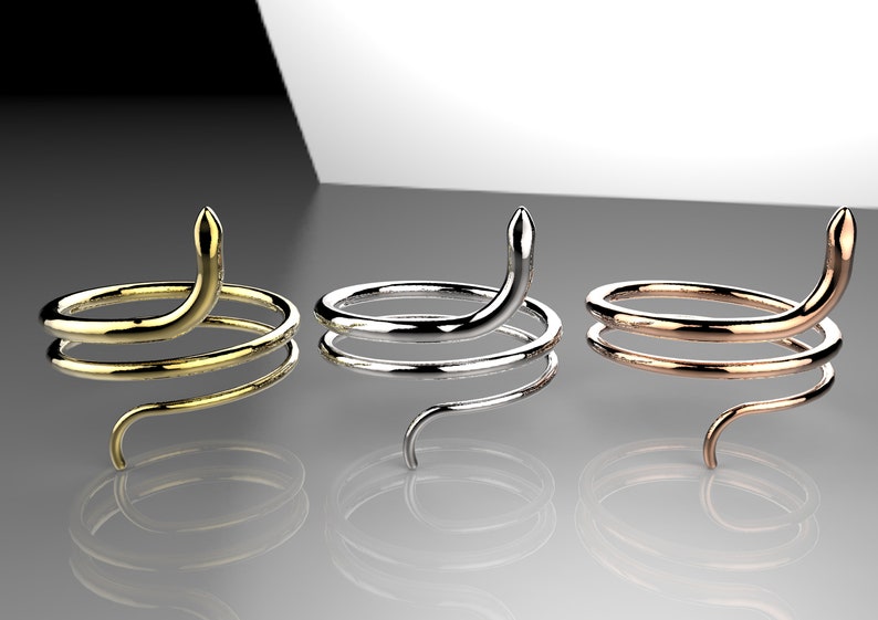 Men/'s Ring,Unisex Ring Snake Ring Women/'s Ring Gold Snake Ring Adjustable Ring Snake Jewelry Silver Snake Ring Snake Adjustable Ring