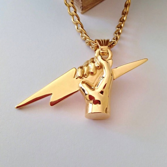 Zeus lightning bolt necklace deals