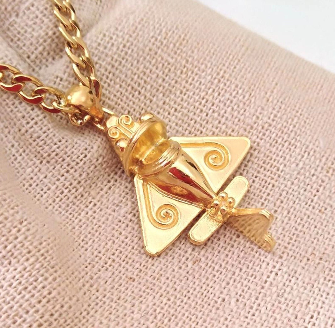 Gold Ancient Airplane Pendant, Sterling Silver Ancient Airplane