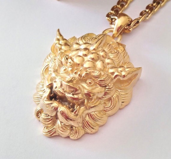 Foo dog necklace sale