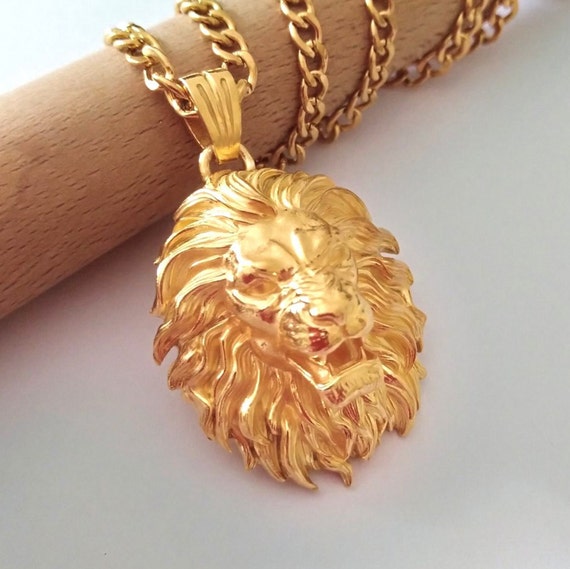Gold Lion Head Pendant,men's Silver 925 Lion Head Necklace, Rose Gold Lion  Head Pendant, Women's Gold Lion Necklace, Men's Gold Lion Pendant - Etsy
