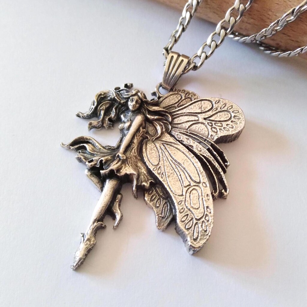 Ciondolo Fatina In Argento 925 Per Bracciale O Collana - Gioiello Fatto A Mano
