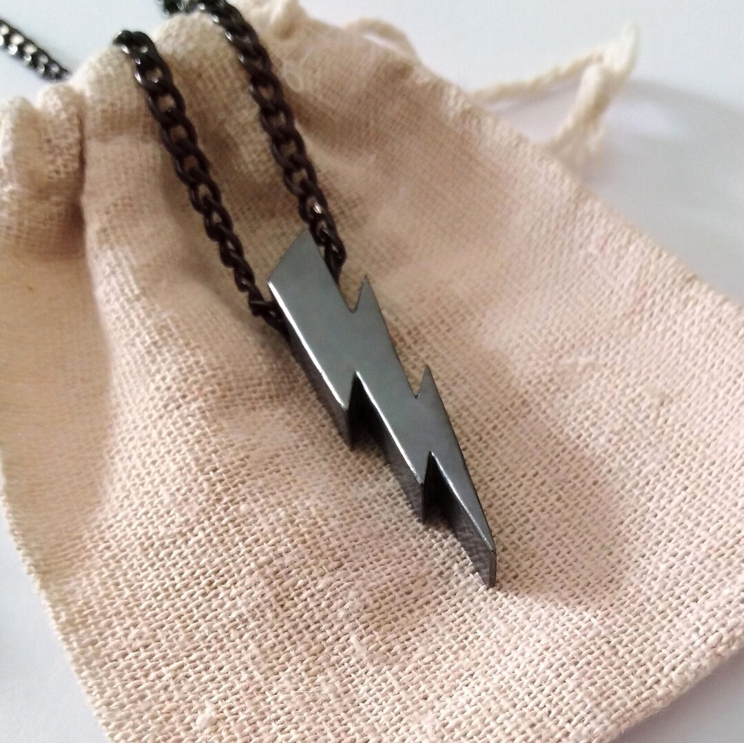 Aged Silver 925 Flash Pendant Flash Necklace Aged Silver Etsy