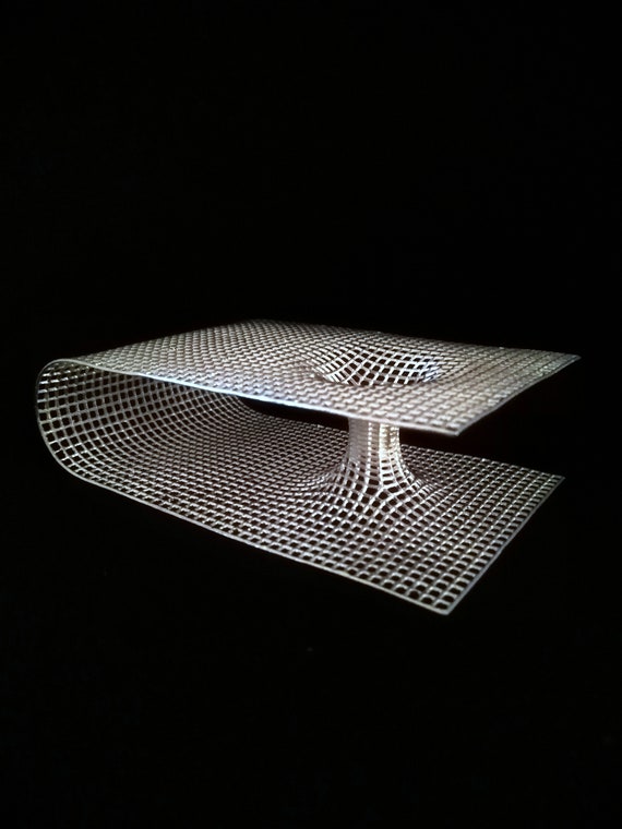 Wormhole Wormhole 3d Printed Metal Wormhole Black Hole Etsy