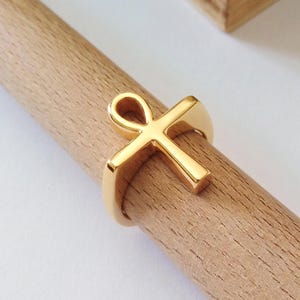 Gold Ankh Ring | Silver 925 Ankh Ring | Ankh Ring | Silver 925 Ankh Ring | Egyptian Ring | Gold Ankh Ring | Men Gold Ring | Women Ankh Ring