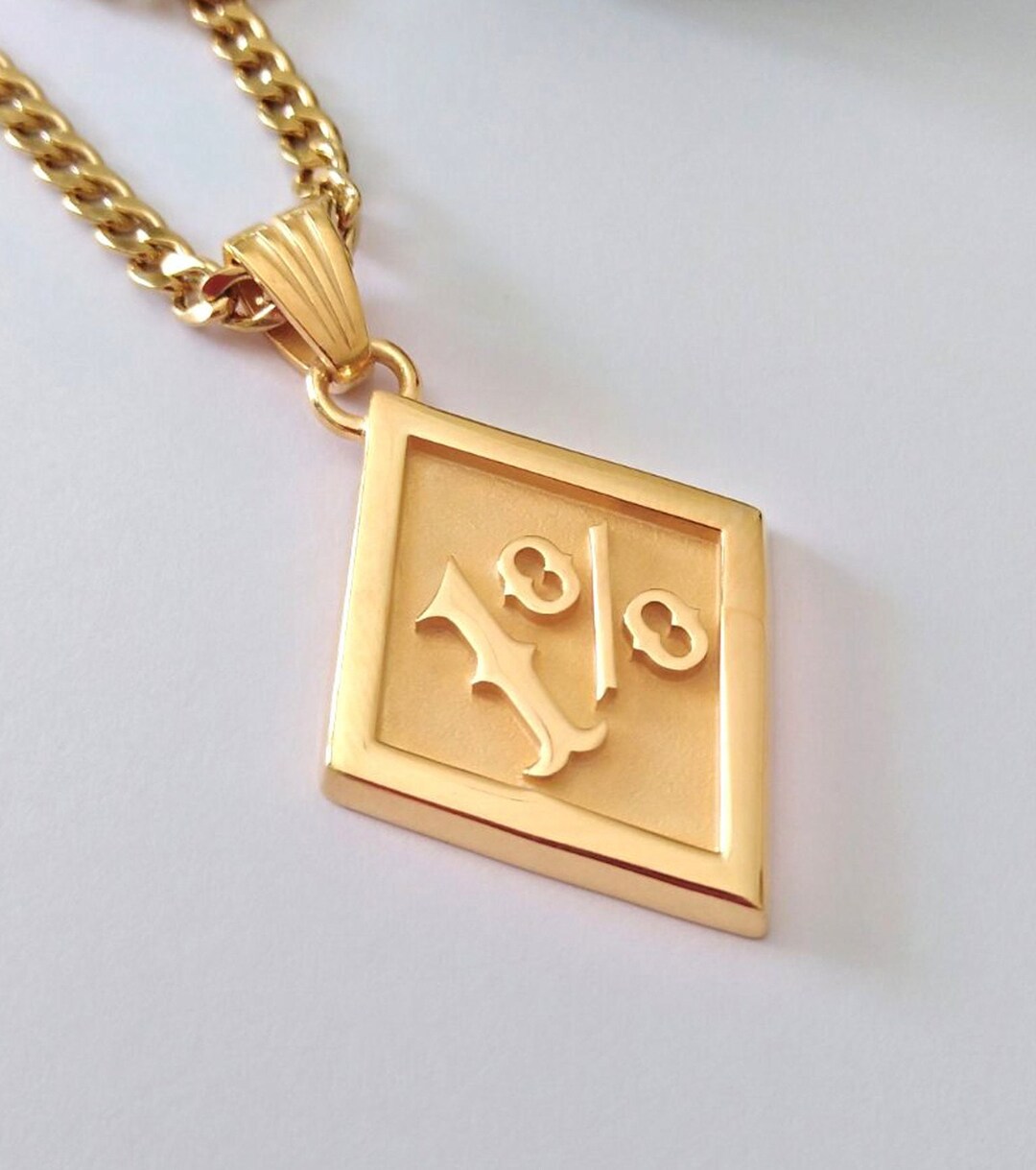 retro 1 gold pendants