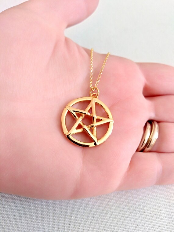 Gold pentacle pendant Clearance