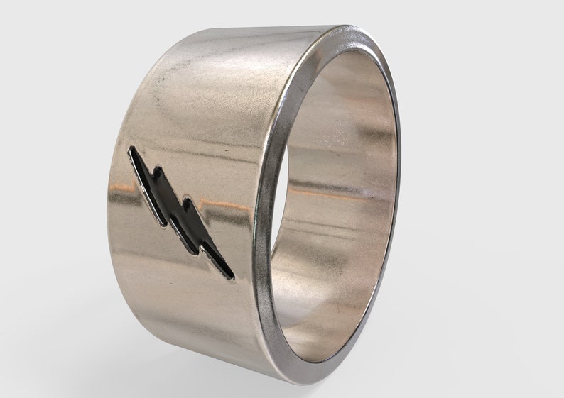 Men/'s Silver Ring Women/'s Gold Ring Flash Band Ring Silver Flash Ring Wide Band Ring Gold Flash Ring Unisex Band Ring Flash Ring