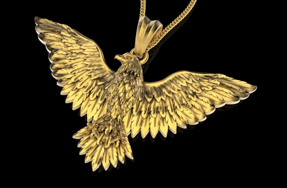 MANZHEN Open Wings Eagle Pendant Necklace MANZHEN Open Wings Eagle Pendant Necklace