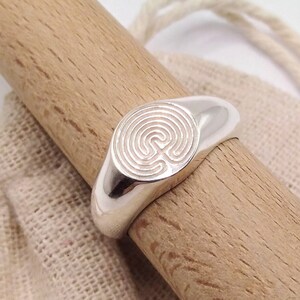 Gold Maze Ring | Sterling Silver Maze Ring | Men Labyrinth Ring | Women ...