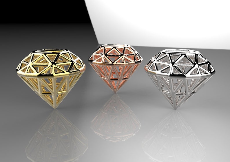 Womens Necklace Geometric Pendant Diamond Pendant Gold Diamond Necklace Silver Diamond Pendant Diamond Necklace Gift Womens Pendant