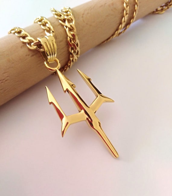 Mens trident pendant deals