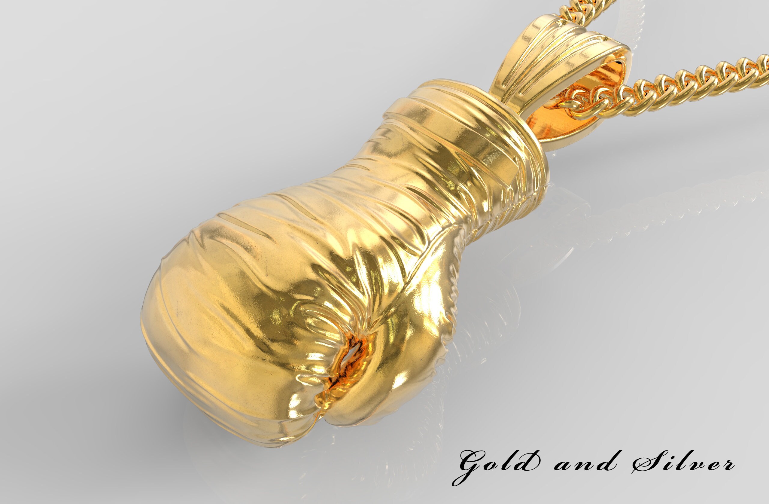 Golden gloves deals champion necklace