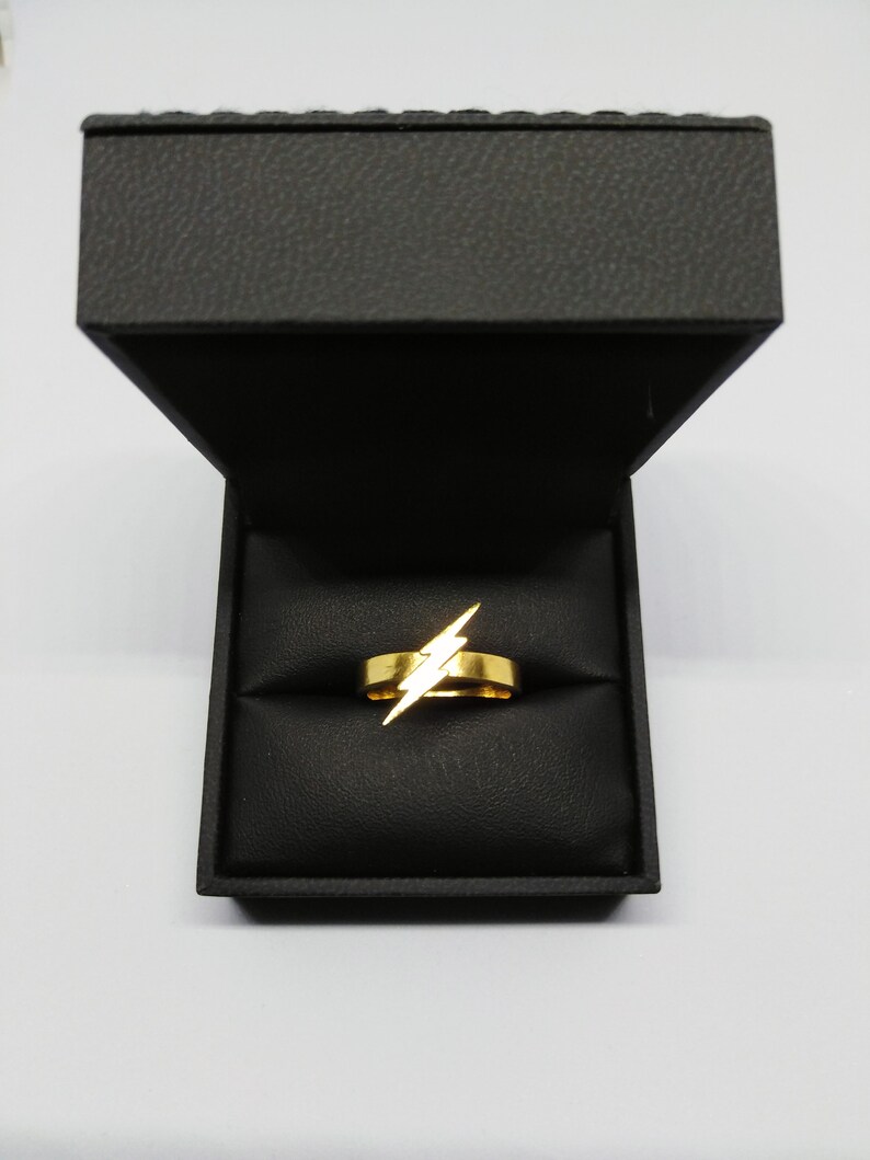 Women/'s Flash Ring Silver Flash Ring Gold Flash Ring Gold Women/'s Ring Thunder Ring Flash Ring Midi Gold Ring Lightning Ring