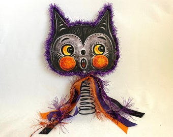 Johanna Parker Batty BAT HALLOWEEN Tree Topper |  Glitter & Glammed Up 6” JPD Bat Tree Topper | Halloween Batty Tree Topper