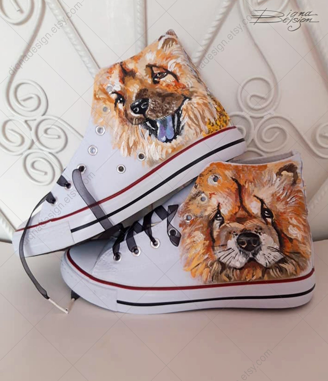 High Top Painted Shoes Buy Custom Pet Sneakers, Hand Painted