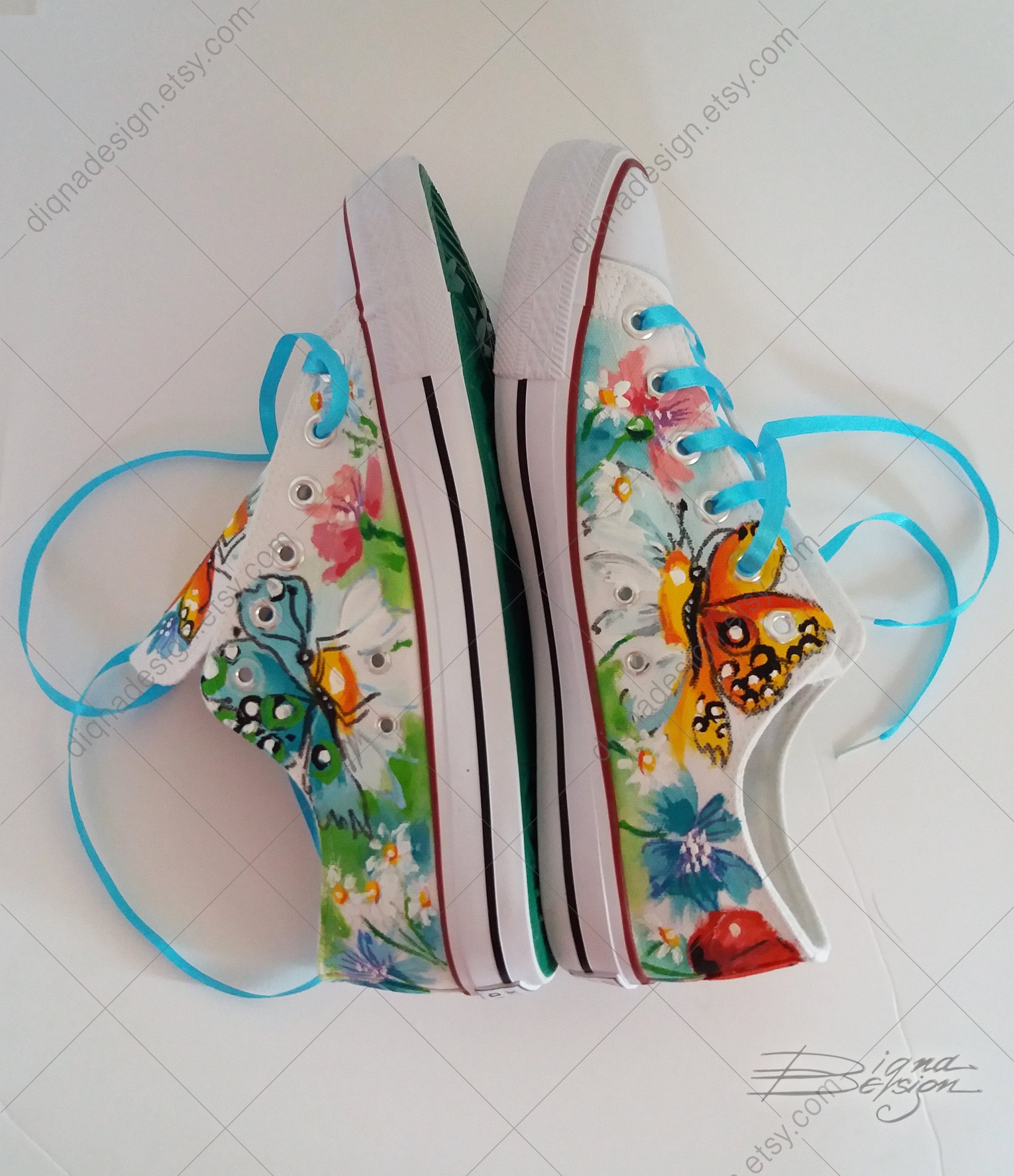 Etsy custom store painted shoes