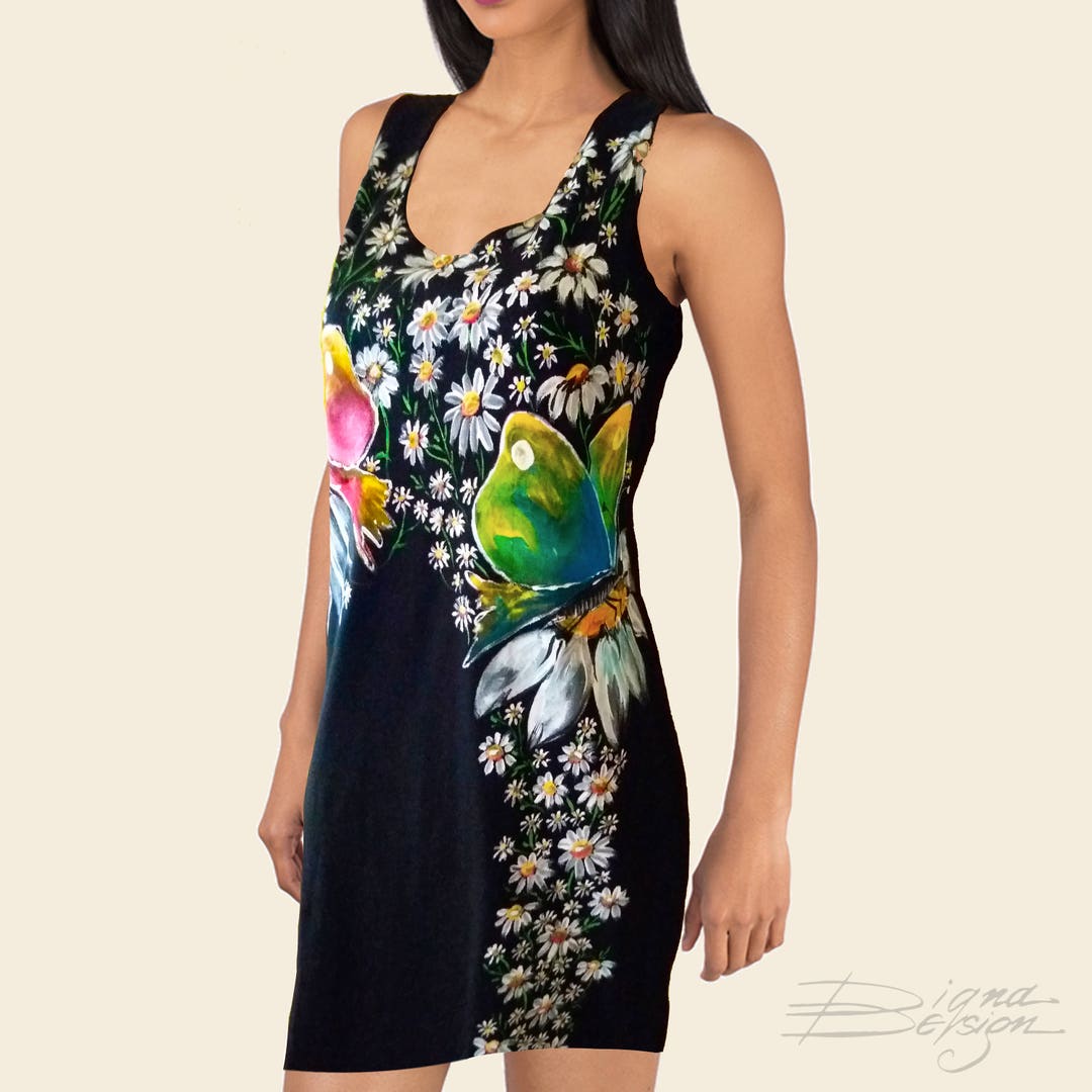Vestido pintado a mano vestido de mariposas vestidos de - Etsy México Vestido pintado a mano vestido de mariposas vestidos de - Etsy México