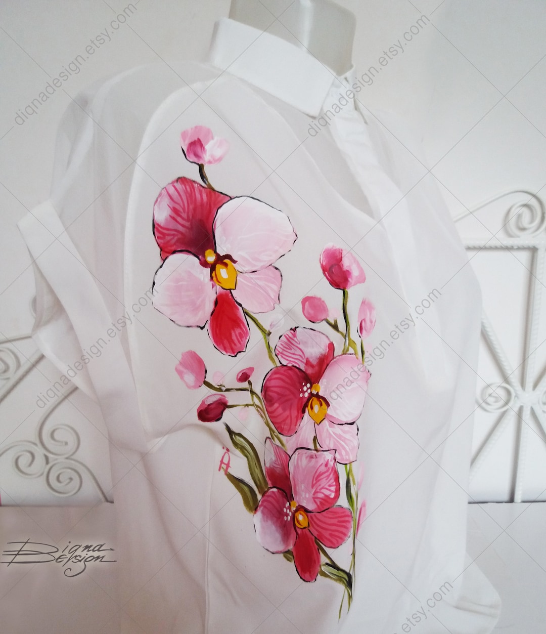 [新品未使用品］orgue Flower embroidery blouse Flower embroidery blouse