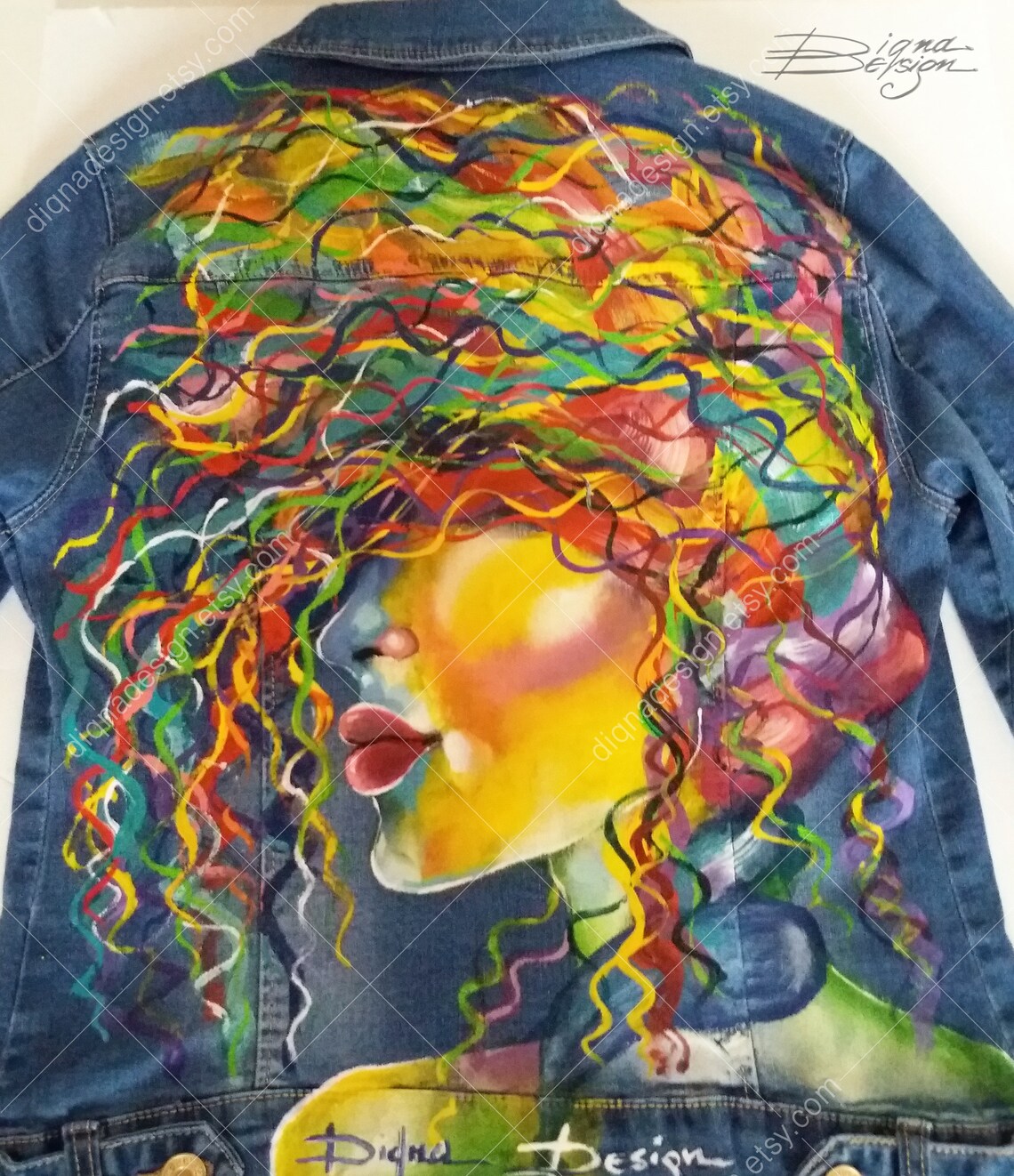 Custom Order Pop Art Jacket Jean Jacket Art Handpainted Etsy
