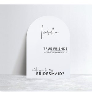 Bridesmaid Proposal | Card | Personalisable Luxe Arch Card | Card For Bridesmaid | Maid of Honour | Arch Invite | Arch invitation