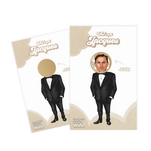 Bridal Shower | Game | Who Has The Groom? | Celebrity Heads Game | Scratch To Reveal | Kitchen Tea Games | Personalised | Custom | Printed