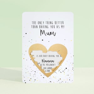 Pregnancy Announcement | Card | Dots Confetti Pregnancy | Scratch To Reveal | Baby Announcement | Card For Pregnancy