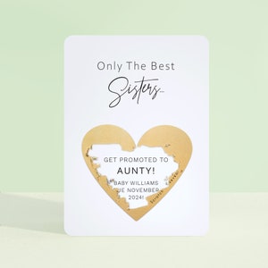 Pregnancy Announcement | Card | Only The Best Get Promoted To | Scratch To Reveal | Baby Announcement | Card For Pregnancy