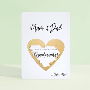Pregnancy Announcement | Card | You're Going To Be | Scratch To Reveal | Baby Announcement | Card For Pregnancy | Custom Names