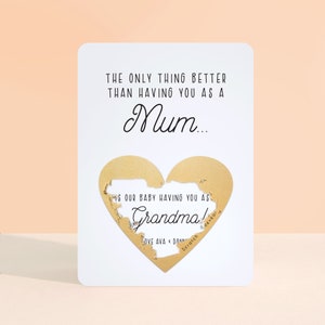 Pregnancy Announcement | Card | The Only Thing Better | Scratch To Reveal | Baby Announcement | Card For Pregnancy
