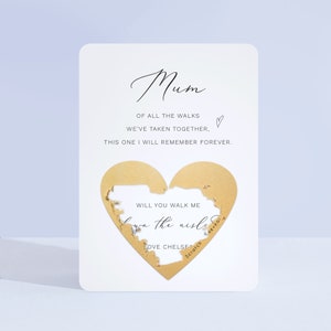 Dad Mum Proposal Card | Of All The Walks We've Taken | Scratch Card | Dad | Mum | Wedding Card for Parents | Wedding Cards