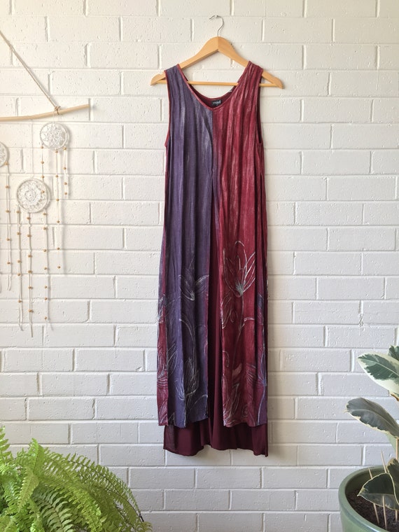 90s Boho Grunge Maxi Dress | Bohemian Maxi Dress |