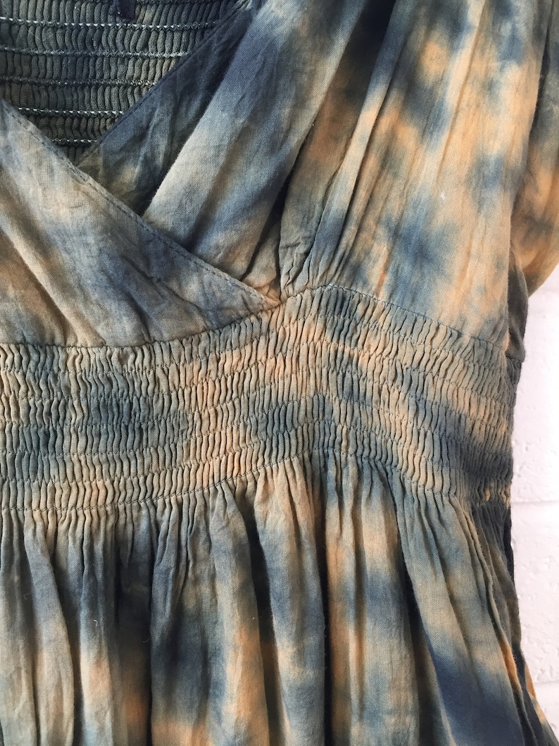 Layering Dress Hippie Bohemian 90s Tie-Dye Maxi Dress Gypsy Maxi Dress Boho Grunge Hippy Large Extra Large