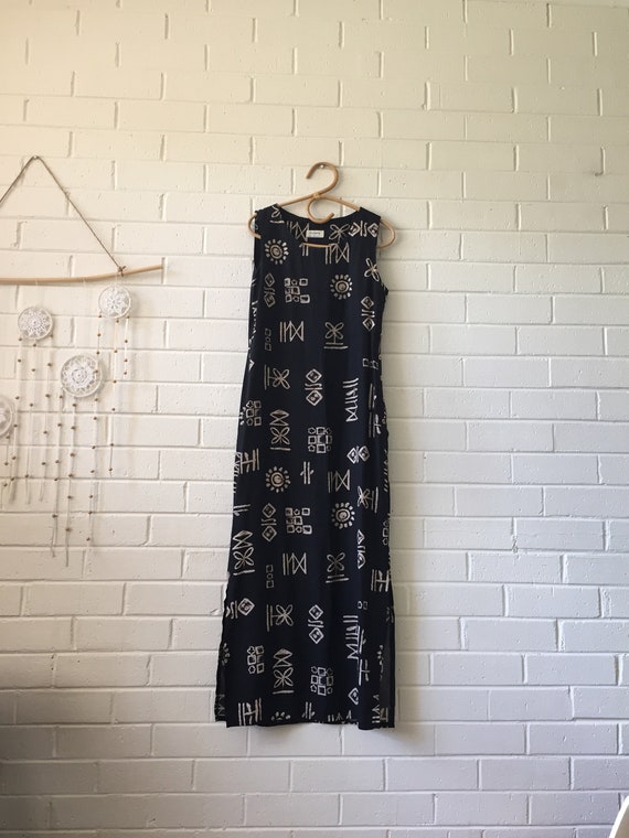 90s Boho Grunge Maxi Dress | Bohemian Maxi Dress |