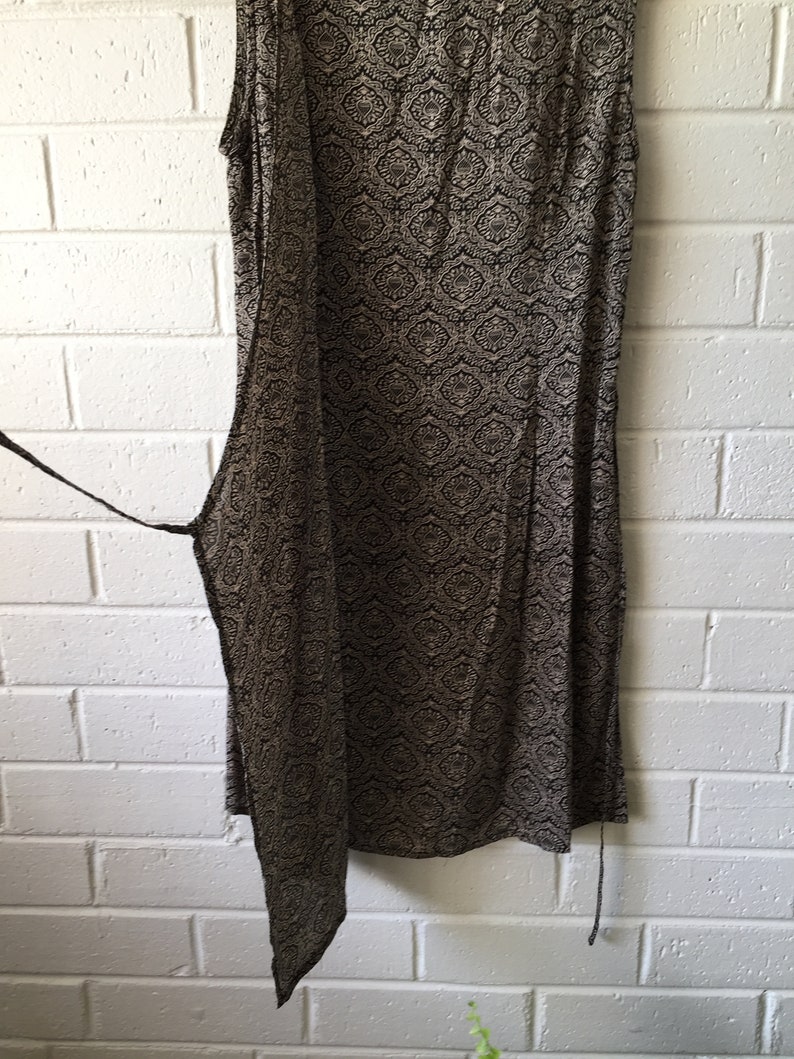Bohemian Extra Small Hippy 90s Style Wrap Mini Dress Boho Grunge Hippie Small