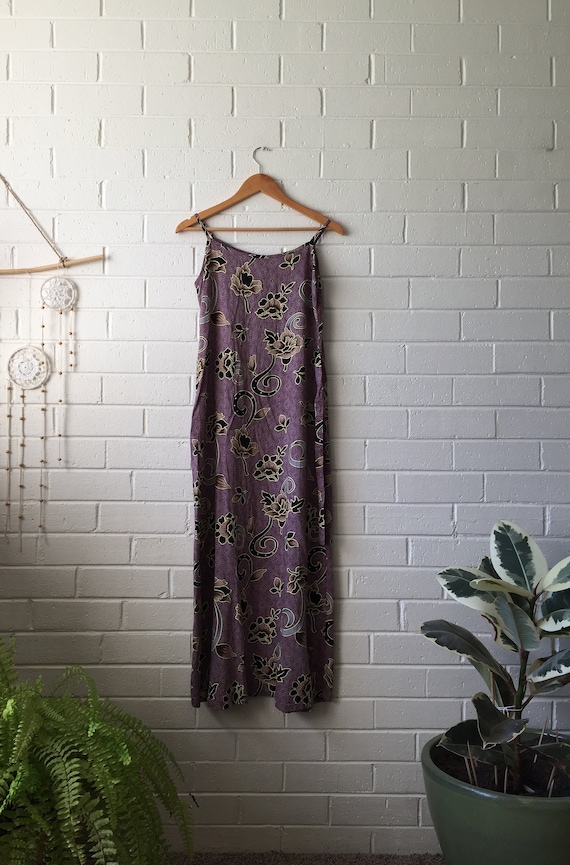 90s Boho Grunge Maxi Dress | Bohemian Maxi Dress |