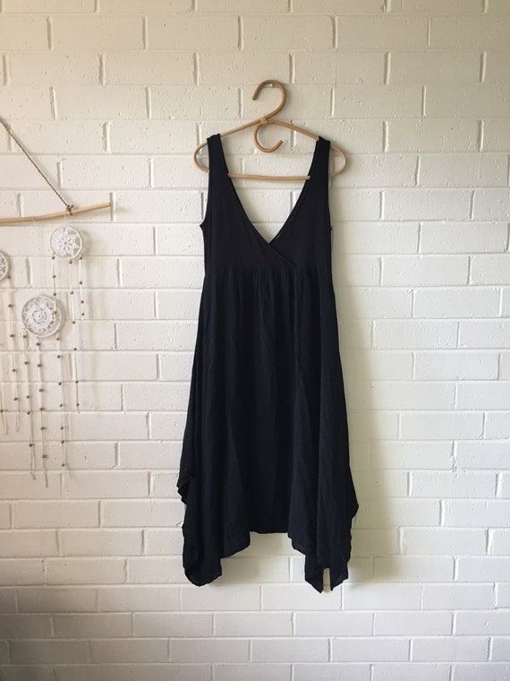 90s Pinafore Maxi Dress | Jumper Dress | Boho Grun