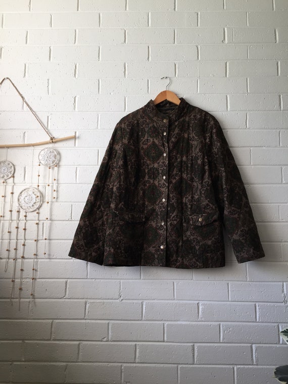80s Paisley Quilted Jacket | Boho | Hippie | Hippy