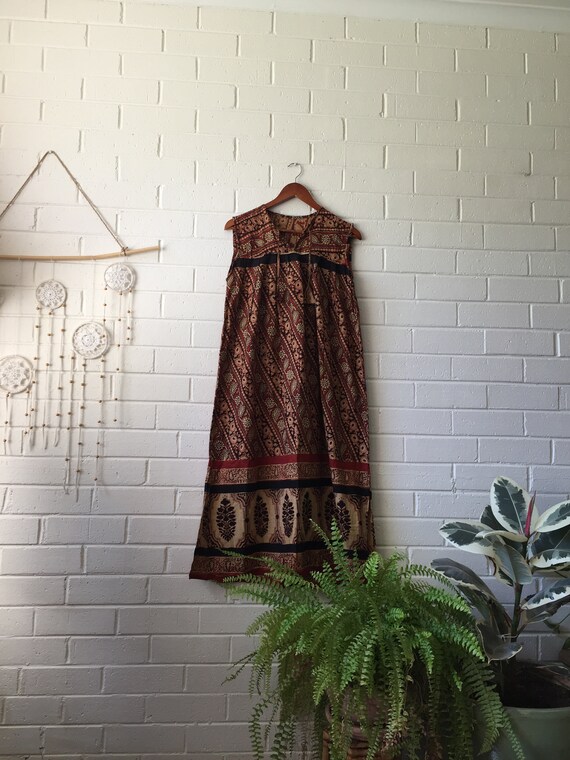 Bohemian Indian Maxi Dress | Gypsy | Boho | Festiv