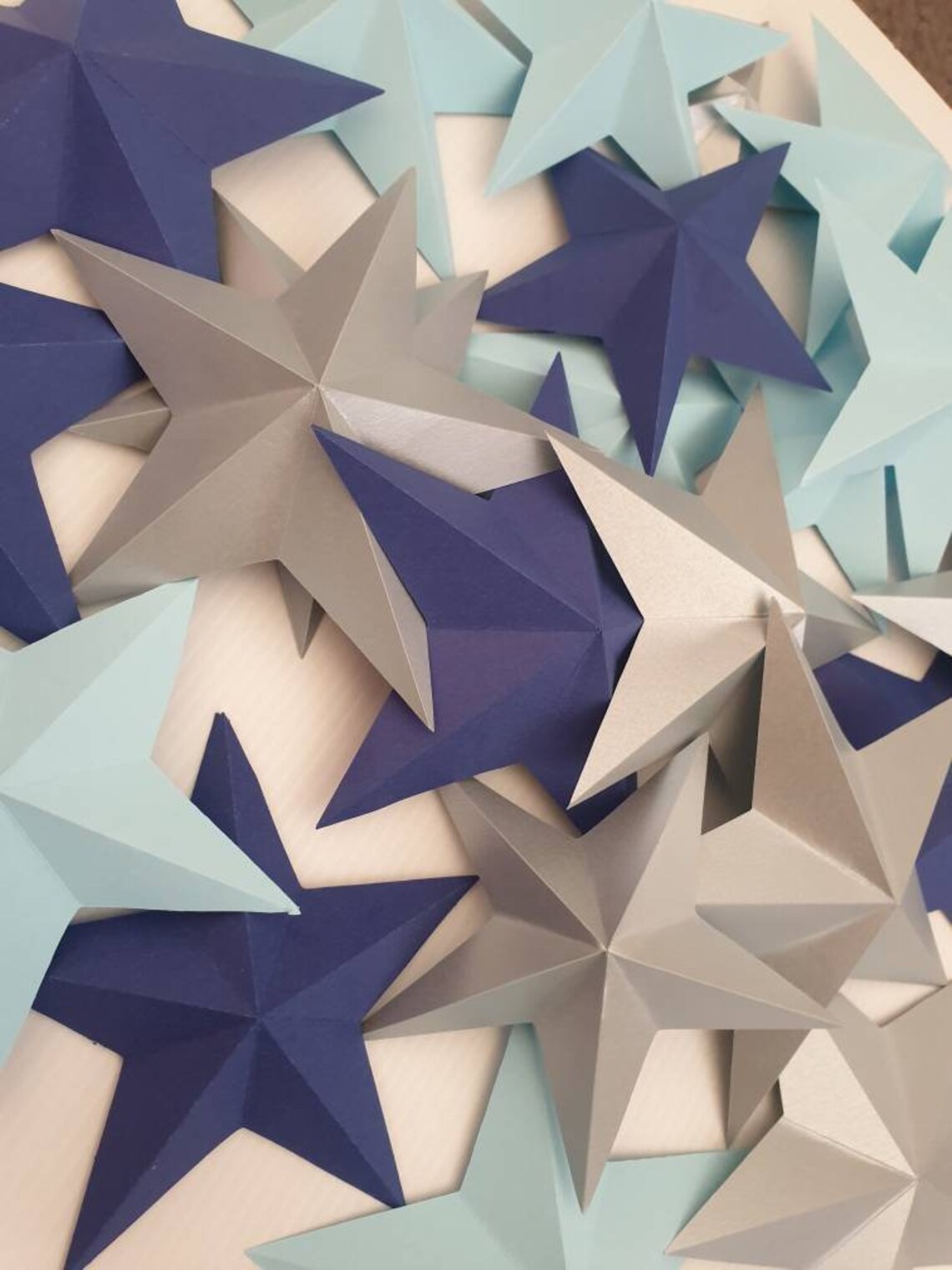 Paper Stars / Wall Decal Stars /nursery Wall Stars/3d Stars | Etsy