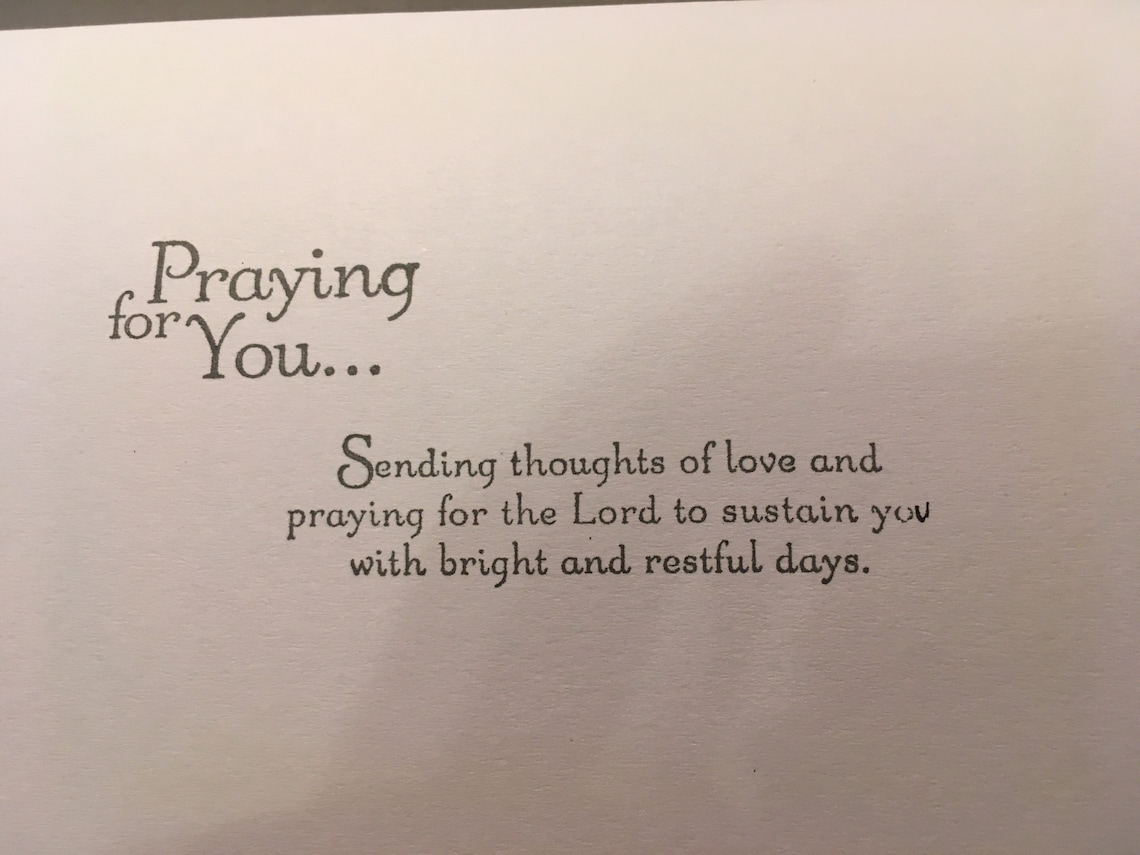 Christian Thinking of You Card Etsy