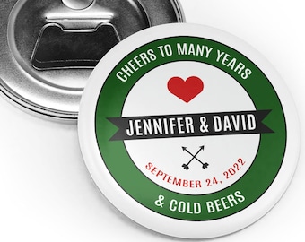 Bottle opener wedding favor, Custom Bottle Opener, Wedding Bottle Opener, Wedding favors for guests, Wedding magnets, Beer bottle opener