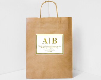 Wedding welcome Bags, welcome bag for wedding guest, wedding hotel welcome bags, Wedding Guest Bags, gift bags for wedding guests, gold foil