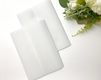 Vellum Jacket For 5x7 Wedding Invitations, Vellum Wrap, Vellum wedding invitations, vellum paper, translucent wedding invitation
