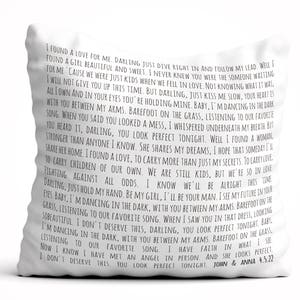 Cojin personalizado con la letra de canciones que quieras, regalo san valentin, regalo enamorados, novio, novia, aniversario