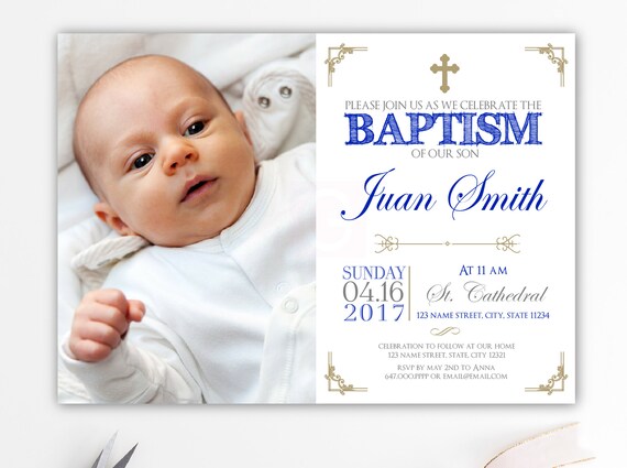Foto Taufeinladungen Mädchen Junge Kommunion Christening UK