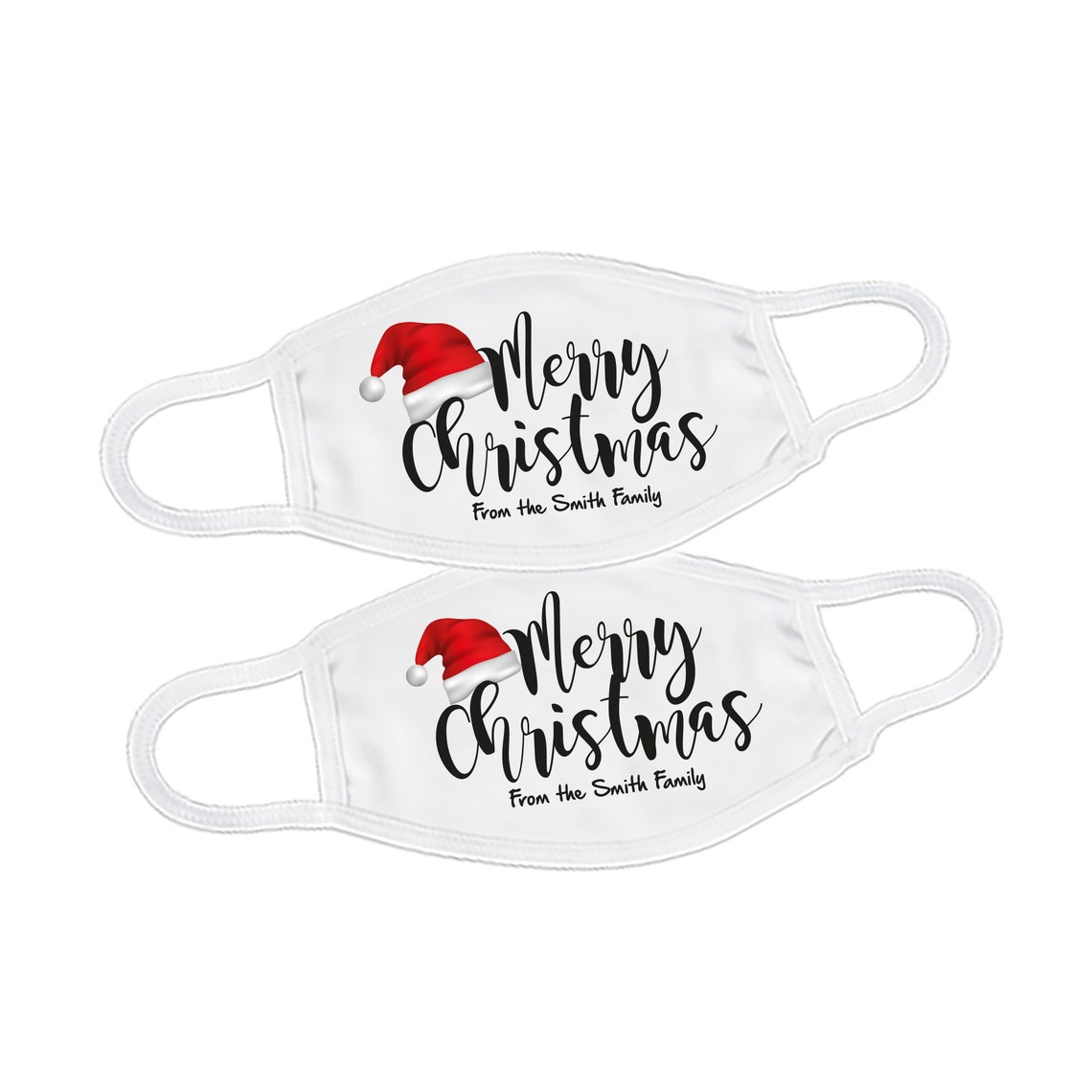 Personalized Christmas Face Mask Family Christmas Matching Etsy